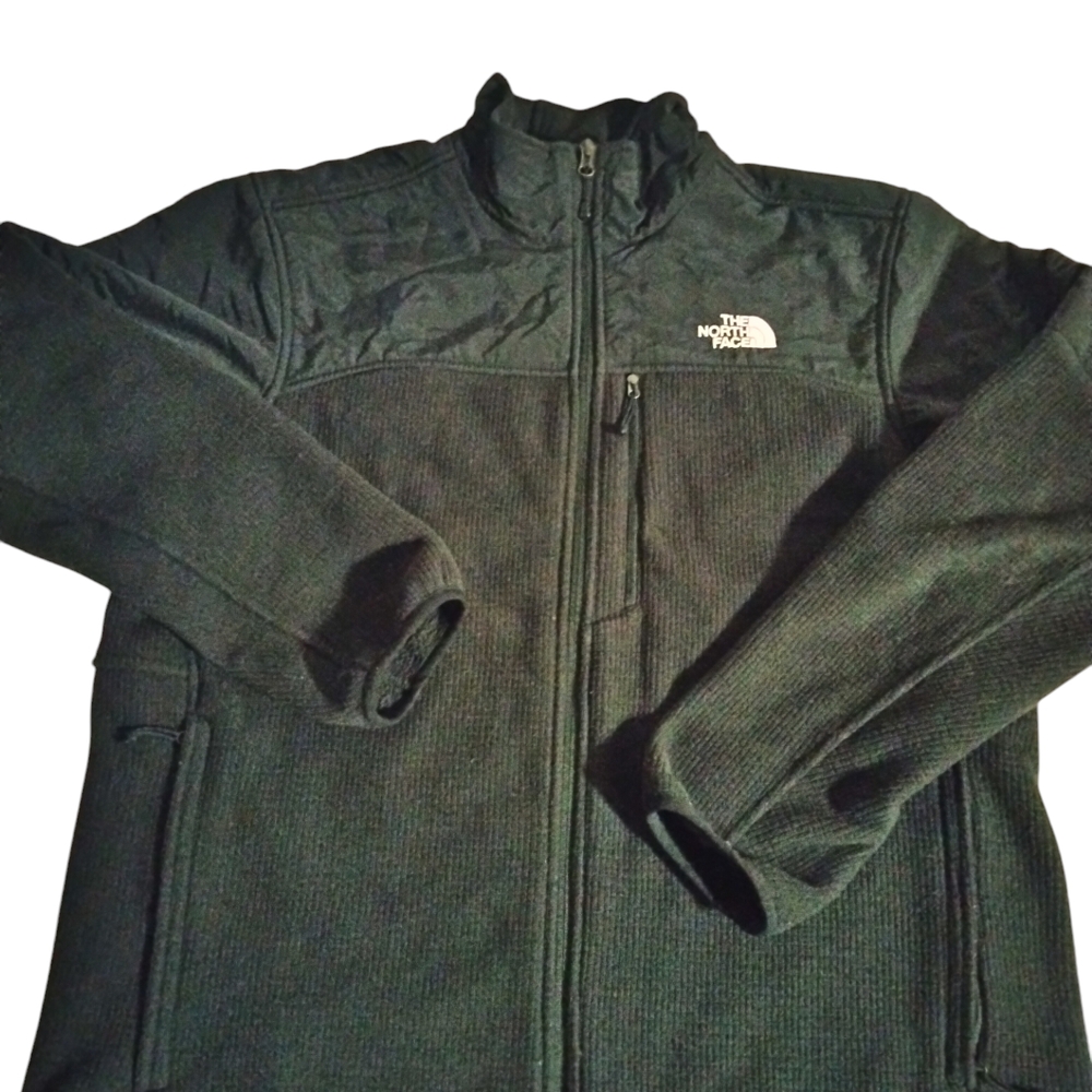 The North Face Men's Black Zip Up Jacket XL Hiking Outdoor Fall Camping